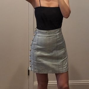 Balmain denim skirt